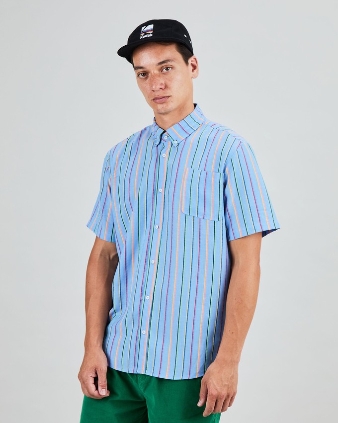 Multicolor Stripes Boxy Man Shirt from Brava Fabrics