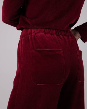 Wide Leg Corduroy Pant Prune from Brava Fabrics
