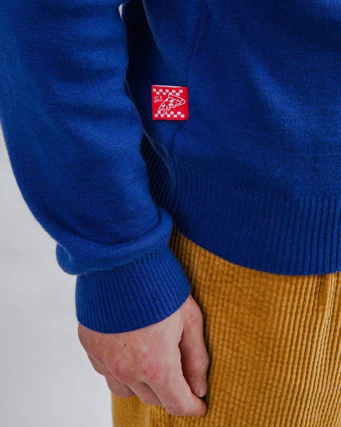 Knitted Polo Blue from Brava Fabrics