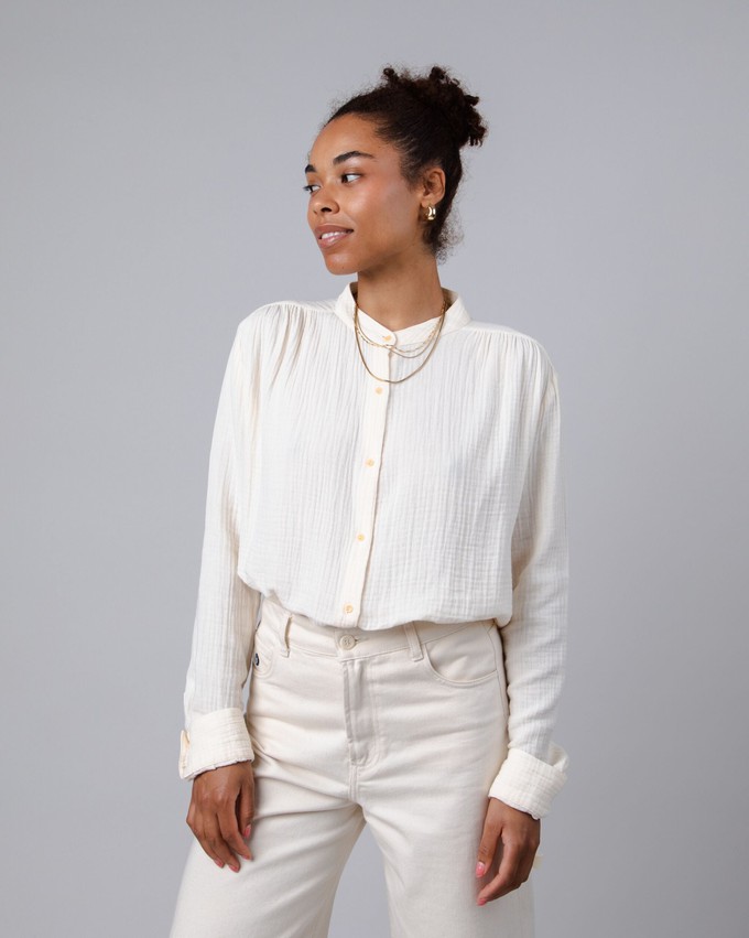 Bubble Mao Blouse Ecru from Brava Fabrics