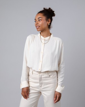 Bubble Mao Blouse Ecru from Brava Fabrics