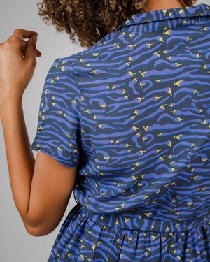 Jalapeño Short Dress Navy from Brava Fabrics