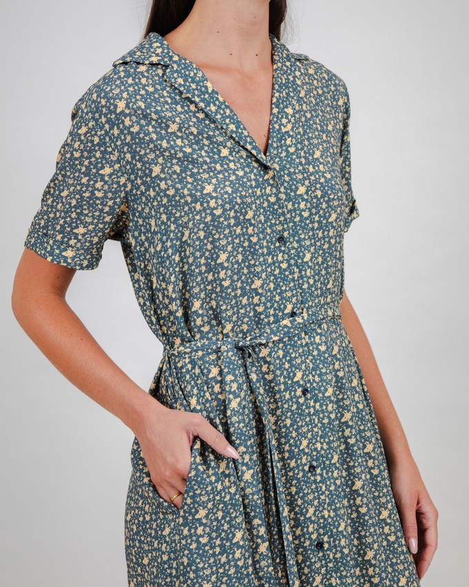Peanuts Woodstock Long Dress Navy from Brava Fabrics