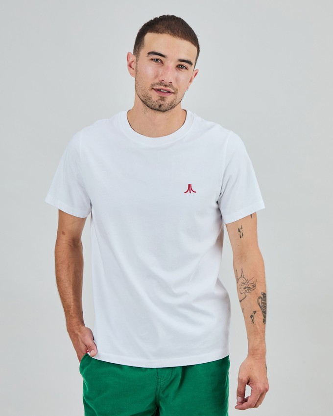 Atari Telescopic Logo T-Shirt White from Brava Fabrics