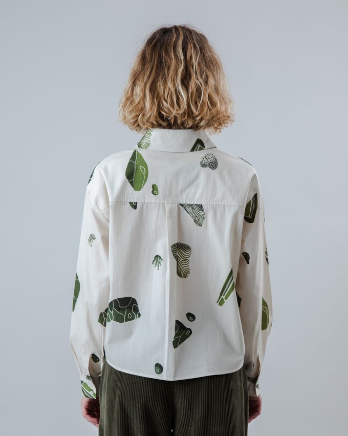 Quarry Boxy Cotton Blouse Ecru from Brava Fabrics Quarry Boxy Cotton Blouse Ecru from Brava Fabrics