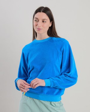Terry Ranglan Sweatshirt Blue from Brava Fabrics