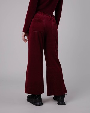 Wide Leg Corduroy Pant Prune from Brava Fabrics