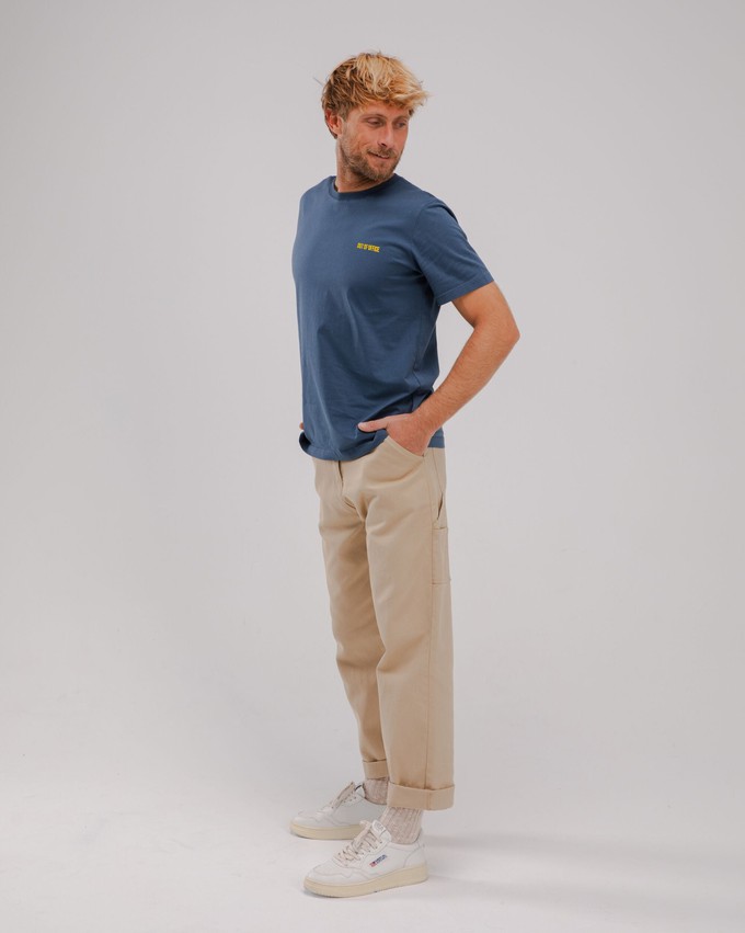 Out of Office Cotton T-shirt Blue from Brava Fabrics