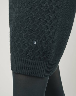 Knitted Wool Cashmere Dress Black from Brava Fabrics