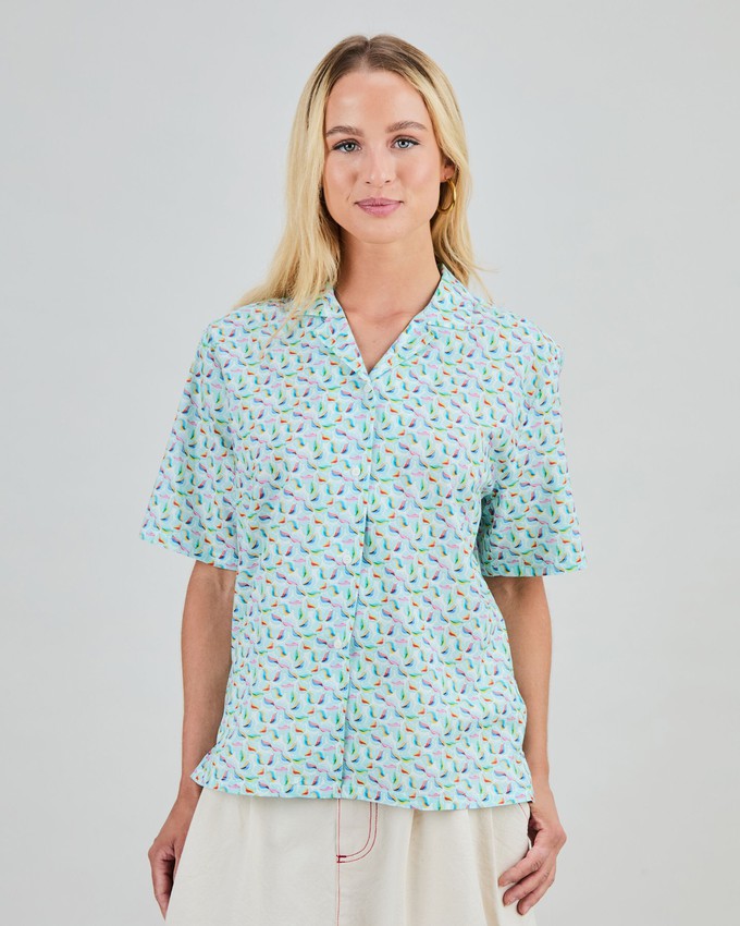 Marbles Aloha Blouse White from Brava Fabrics
