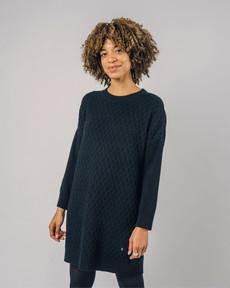Knitted Wool Cashmere Dress Black via Brava Fabrics