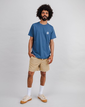 Asis Percales Tigris Regular T-Shirt Blue from Brava Fabrics