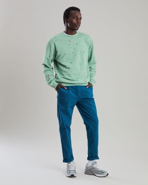 Splash Paint Sweatshirt Green from Brava Fabrics