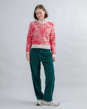 Cropped Sweater Noodles Jacquard from Brava Fabrics
