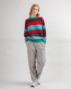 Corduroy Pleated Pants Grey from Brava Fabrics