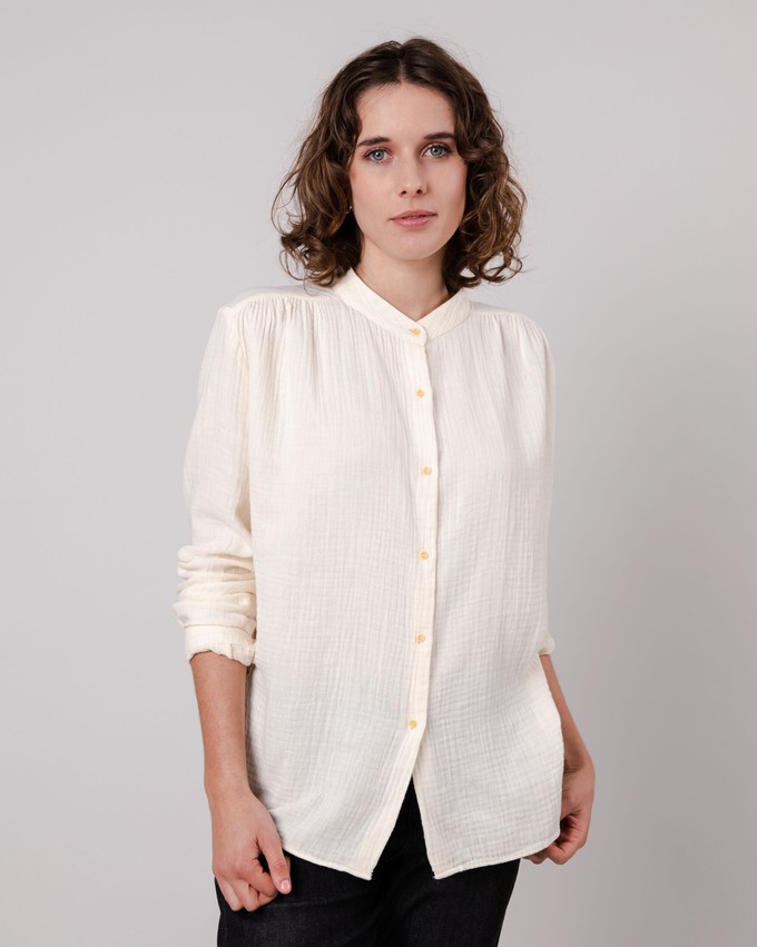 Bubble Mao Blouse Ecru from Brava Fabrics