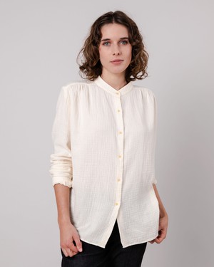 Bubble Mao Blouse Ecru from Brava Fabrics