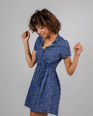 Jalapeño Short Dress Navy from Brava Fabrics
