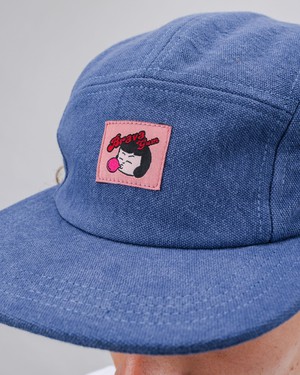 Cotton 5 Panel Cap Blue from Brava Fabrics