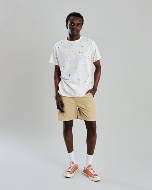 Splash Paint Tshirt Ecru from Brava Fabrics