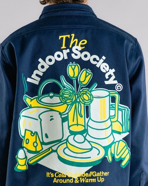 The Indoor Society Overshirt Blue from Brava Fabrics