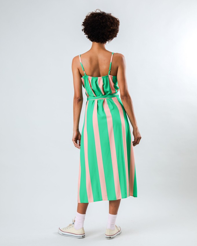 Color Block Strap Dress Green from Brava Fabrics