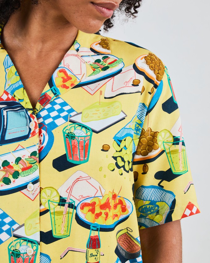 Chiringuito Aloha Blouse Yellow from Brava Fabrics