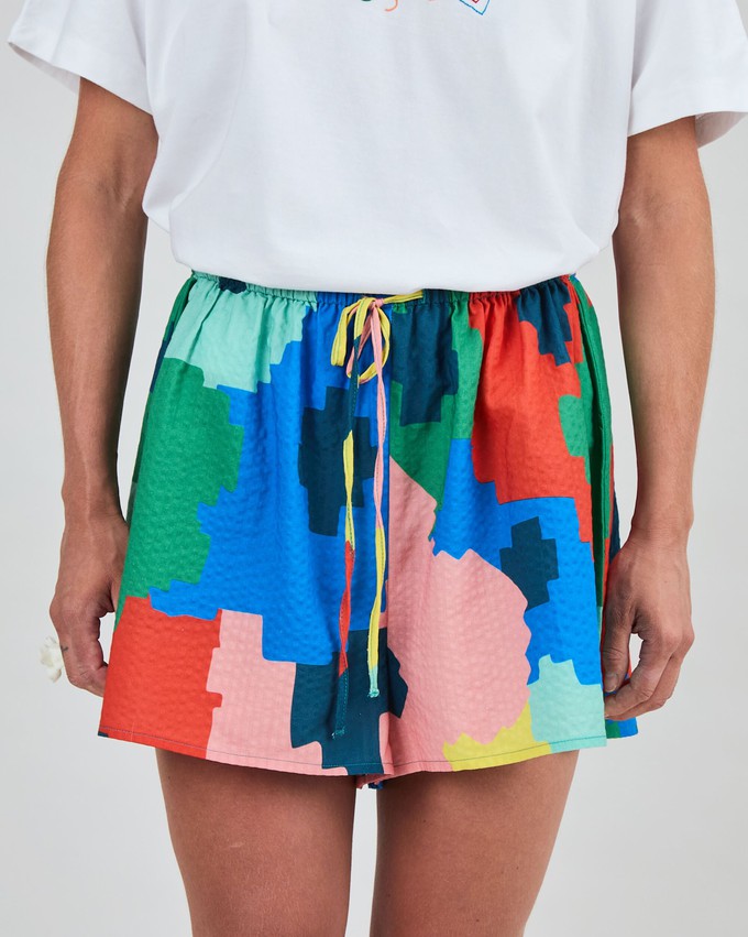 Maxi Flower Bali Loose Shorts from Brava Fabrics