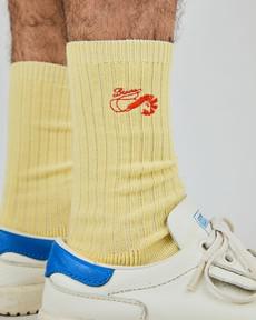 Brava Shrimp Socks Sand via Brava Fabrics