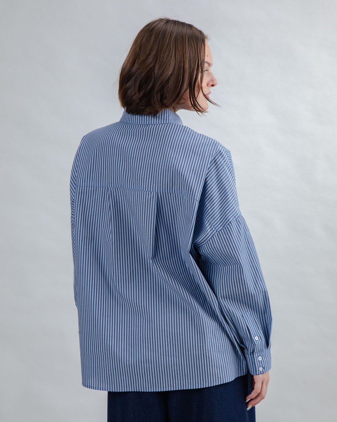 Oversize Stripes Gum Shirt from Brava Fabrics