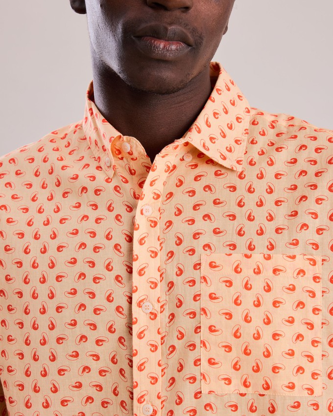 Palamos Shrimp Printed Shirt from Brava Fabrics