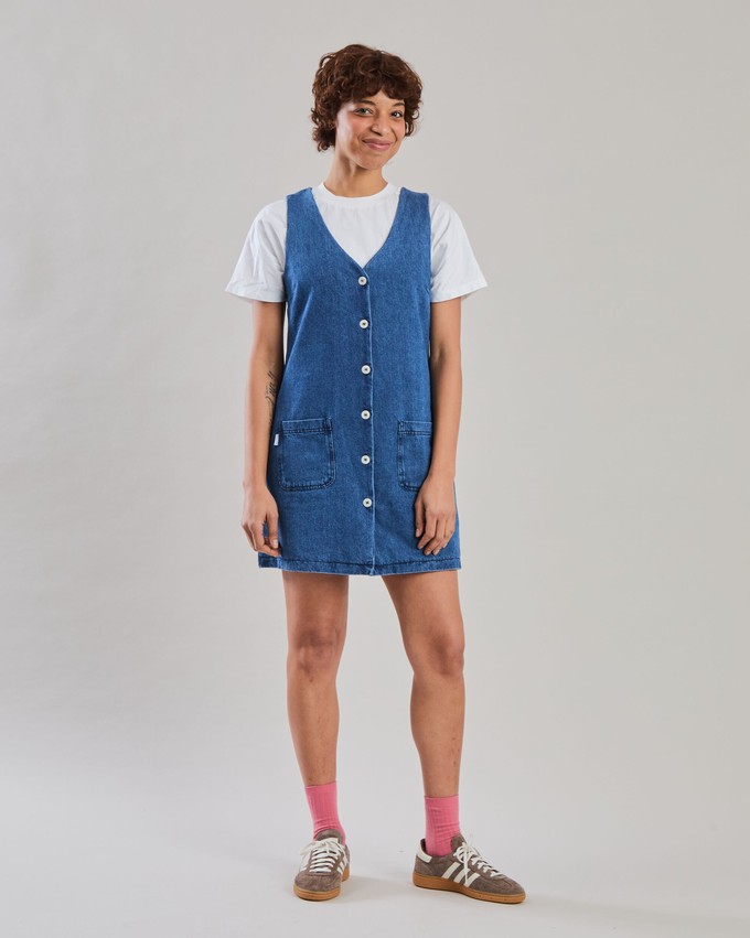 Washed Denim Short Dress Blue from Brava Fabrics
