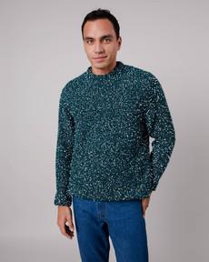Two Tones Wool Sweater Green via Brava Fabrics