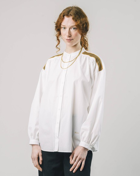 Ribbon Blouse Off White from Brava Fabrics