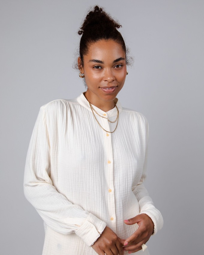 Bubble Mao Blouse Ecru from Brava Fabrics
