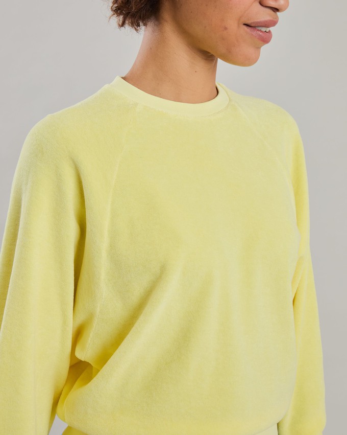 Terry Ranglan Sweatshirt Yellow from Brava Fabrics