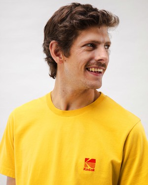 Kodak Logo T-shirt Yellow from Brava Fabrics