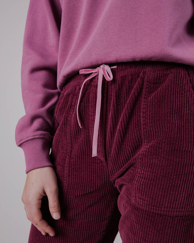 Patch Pocket Corduroy Pants Prune from Brava Fabrics