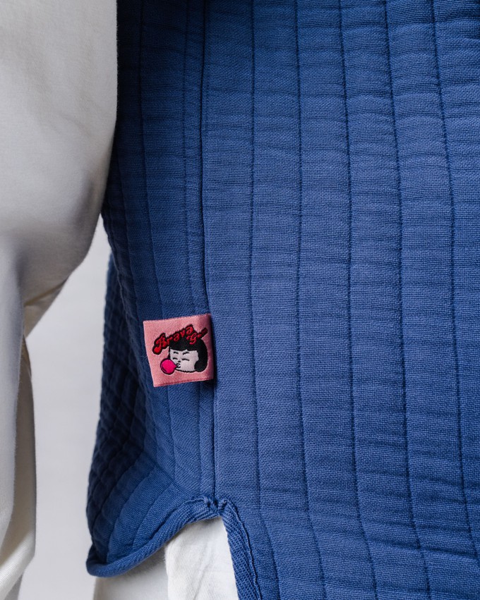 Quilt Vest Man Indigo from Brava Fabrics
