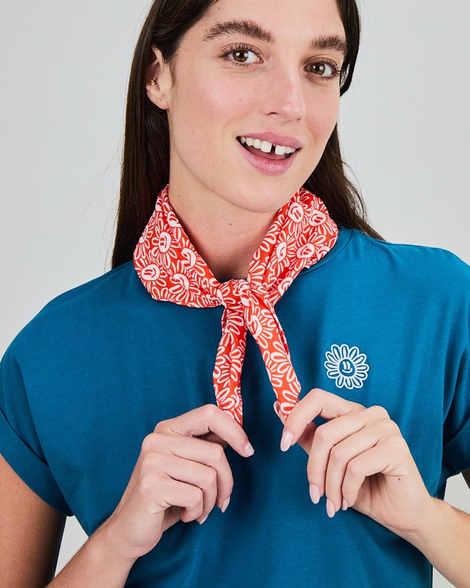 Asis Percales Daisy Cotton Scarf from Brava Fabrics