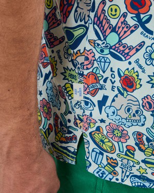 This is Asis Aloha Shirt from Brava Fabrics