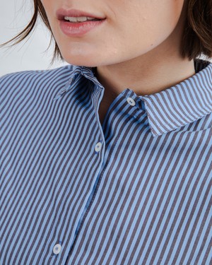 Oversize Stripes Gum Shirt from Brava Fabrics