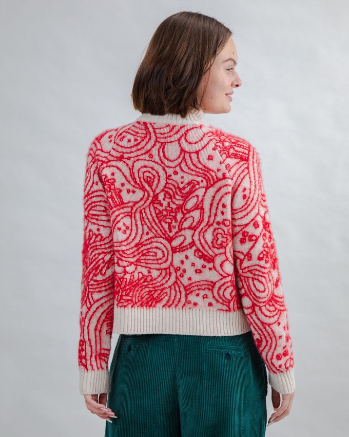 Cropped Sweater Noodles Jacquard from Brava Fabrics