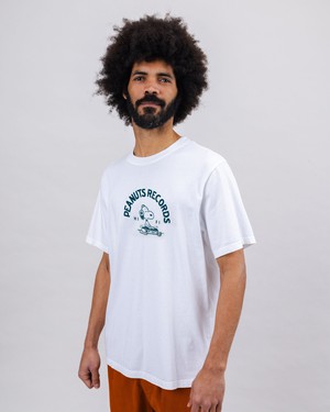 Peanuts Records T-shirt White from Brava Fabrics