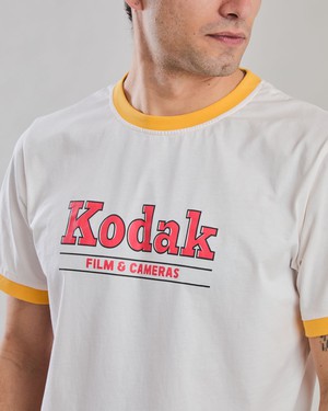 Kodak Retro FIlm Tshirt Ecru from Brava Fabrics