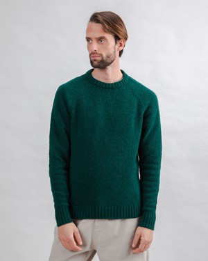 Wool Sweater Raglan Green from Brava Fabrics