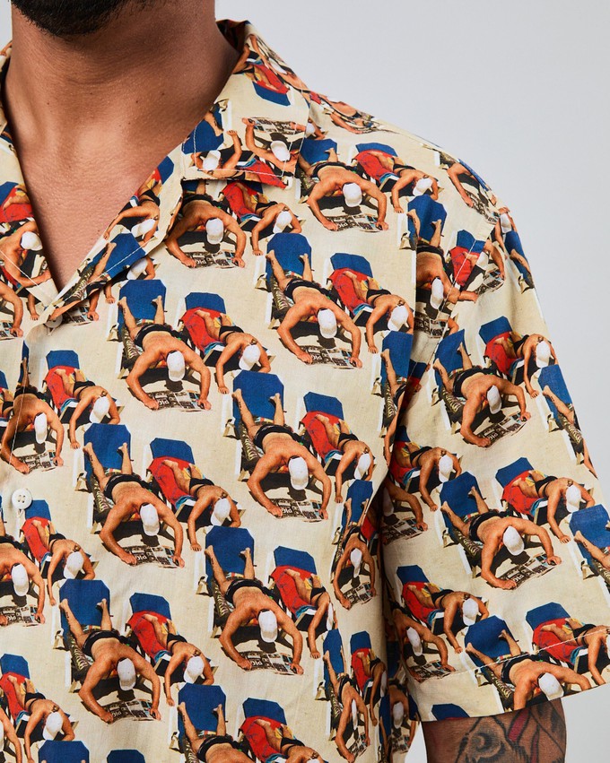 This is Spain by Martin Parr Magnum Aloha shirt from Brava Fabrics