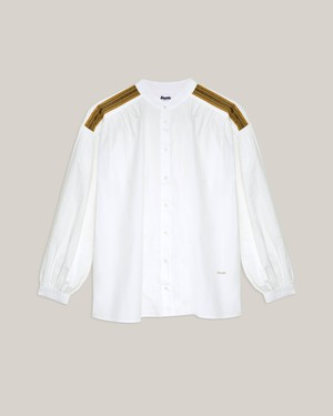 Ribbon Blouse Off White from Brava Fabrics
