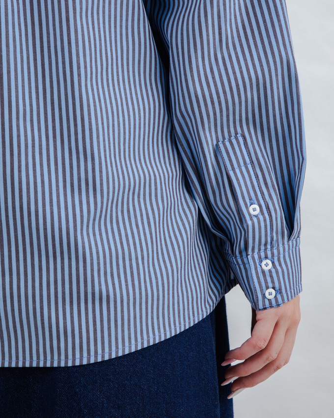 Oversize Stripes Gum Shirt from Brava Fabrics