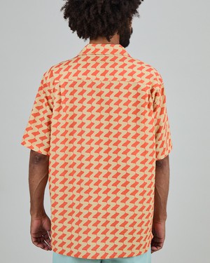 Gum Aloha Shirt Rust Red from Brava Fabrics